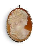 Spilla Mandile 1922 Donna Cammei  in Argento Conchiglia 2MSPCM35.9.26